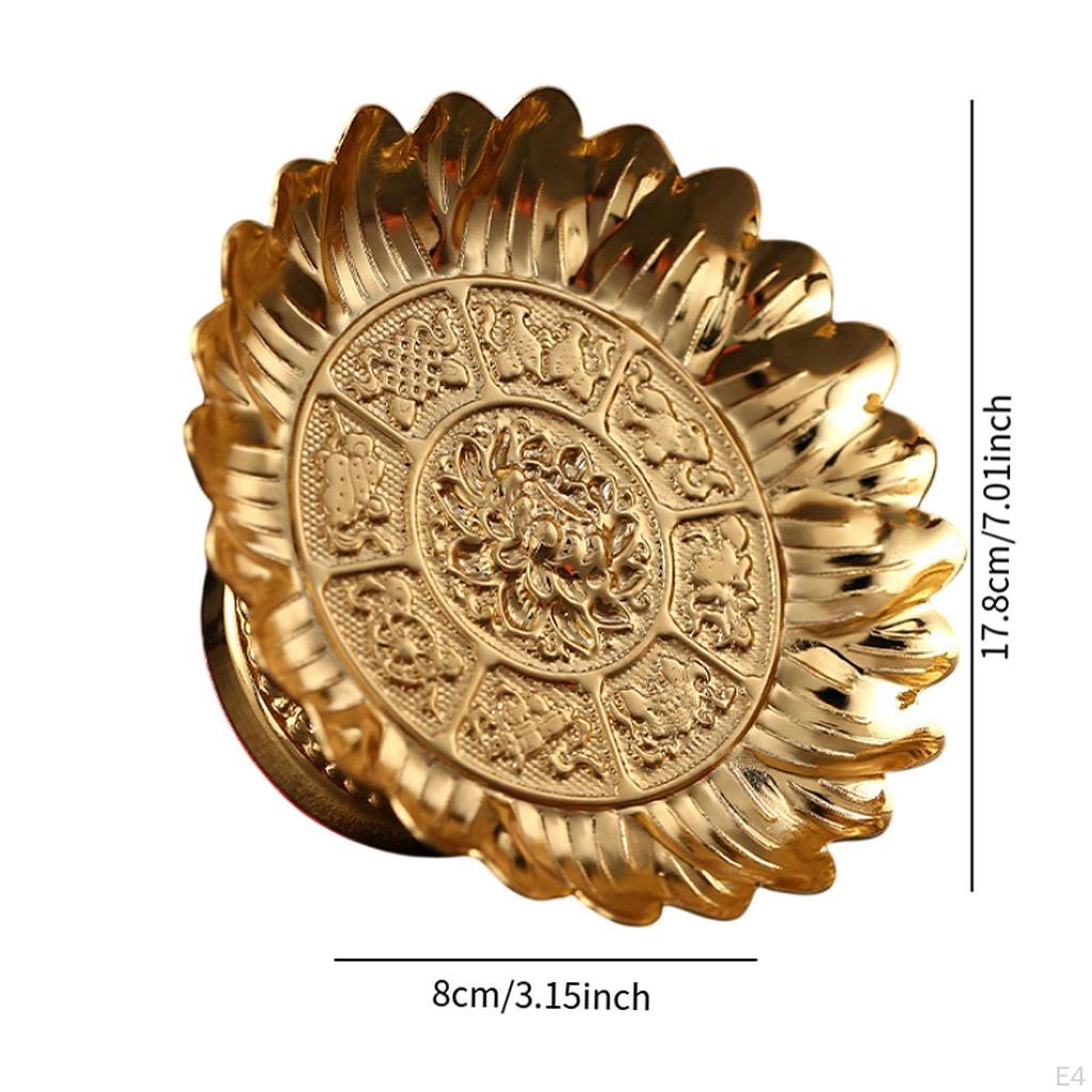 Буддийская фруктовая чаша на ножках для еды, десерта, закусок, лотосный поднос, храм для стола