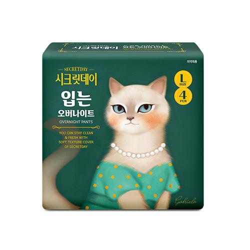 Выберите 1 из 2 видов ночного ношения на Secretday (Средний 4P / Большой 4P)