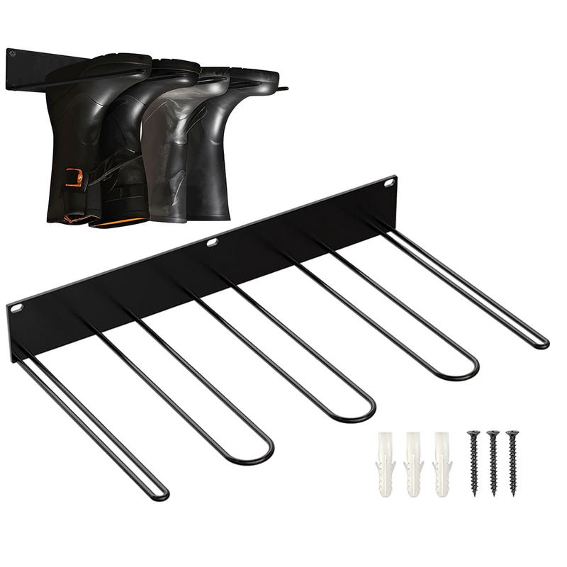 Shoe And Boot Rack Wall Mounted Boot Drying Rack Metal Boot Stand Boot Storage For Cowboy Boots Rain Boots