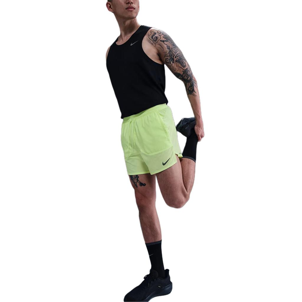 Nike Спортивные шорты Dri Fit мужские желто-зеленые DM4756-701