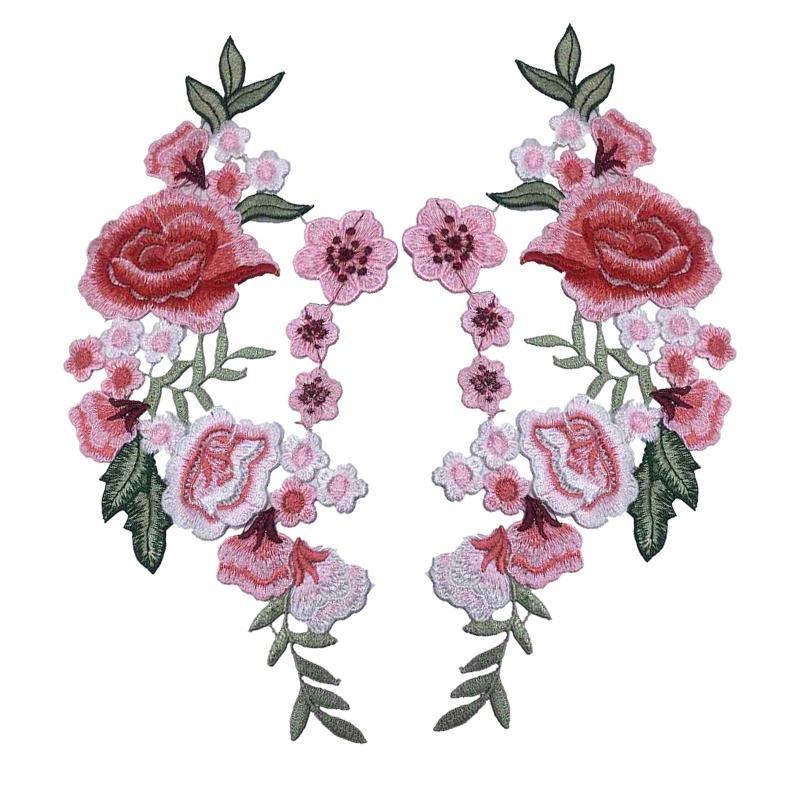 3D Цветочная нашивка Вышитый мотив Воротниковая аппликация Пришивная нашивка Инструмент для починки одежды DIY Ручная работа Уникальные инструменты для одежды