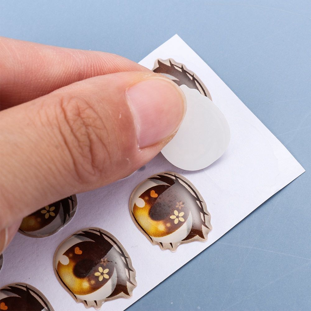 Игрушки Сделай сам Аксессуары для кукол Наклейки для лица с органами Мультяшные наклейки для глаз Глиняные наклейки Любовь Милая наклейка