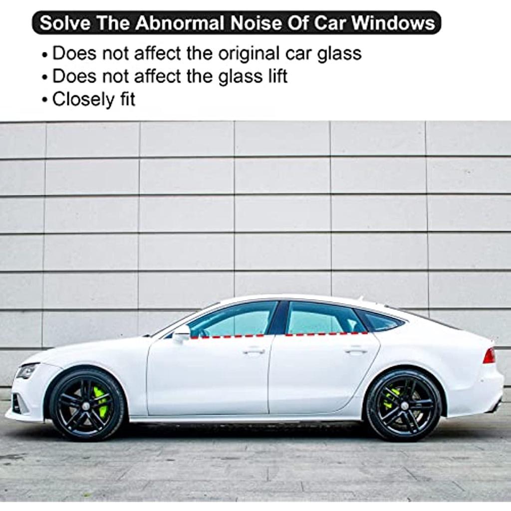 Уплотнительная лента для автомобильного окна 3, 6 м/11 8 футов, клейкая лента для автомобильного стекла, уплотнитель для V-образного окна, универсальный самоклеящийся материал, подходит для защиты от ветра, вибрации, аномального шума