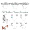 Double Chain Bracelet Charms Fit 9mm Bracelet DIY Bracelet Kit  DIY Bracelet Making