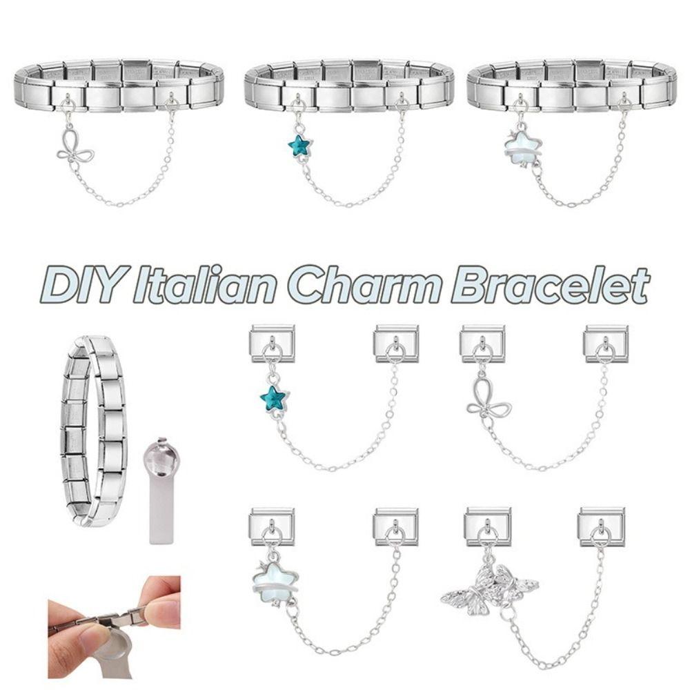 Double Chain Bracelet Charms Fit 9mm Bracelet DIY Bracelet Kit DIY Bracelet Making