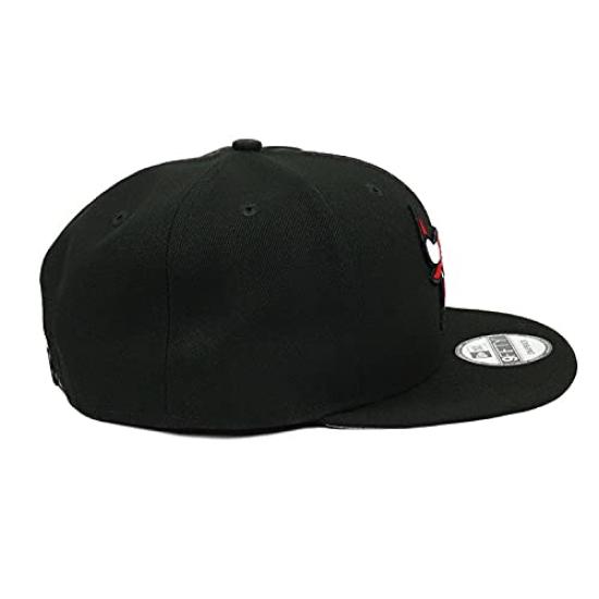 Кепка-snapback New Era 9FIFTY NBA Chicago Bulls 70558225, Вышитый логотип Быка, Регулируемая кепка, Один размер, Черный x Красный