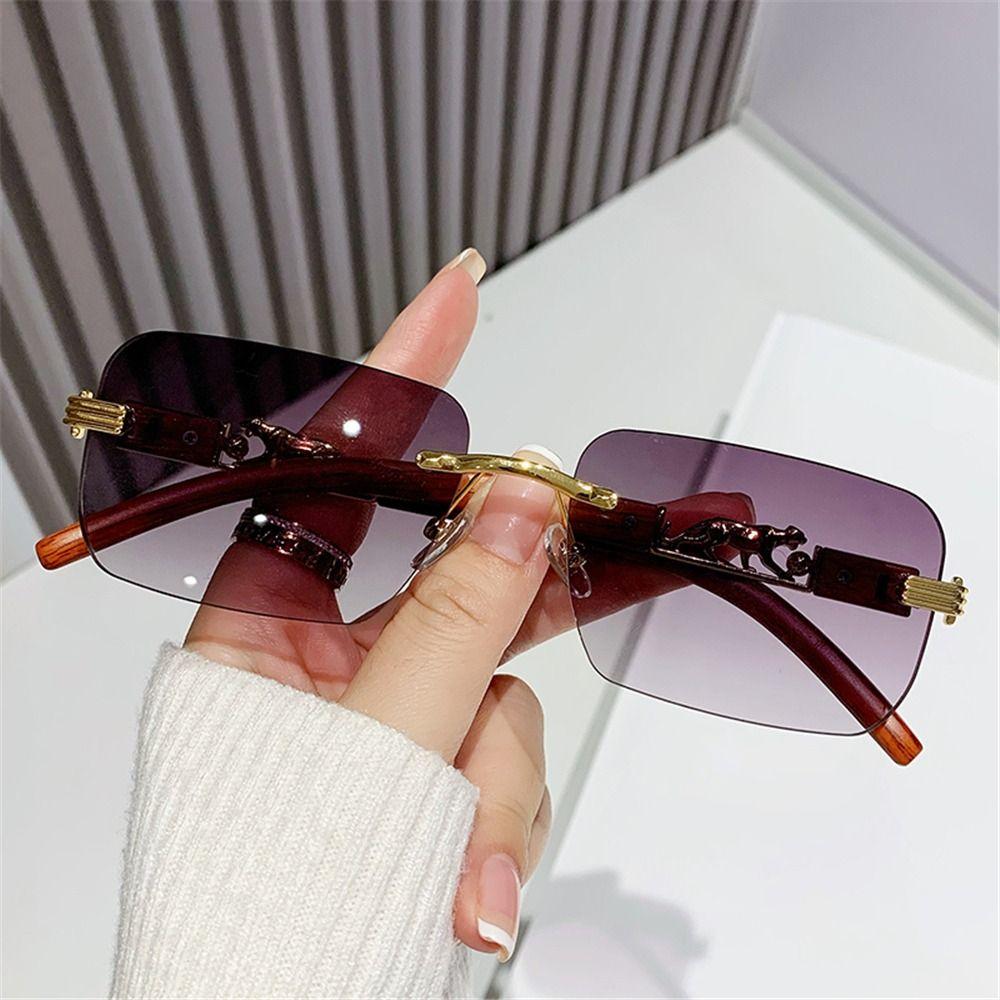 Metal Temples Cheetah Design Sunglasses Unique Retro Shades Daily Party Holiday Outdoor