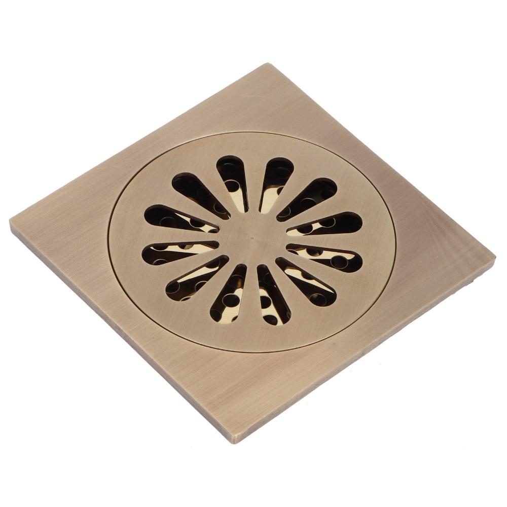 Copper Floor Drain Set Antique Floor Drain Easy Clean Shower Drain  Outdoor Shower
