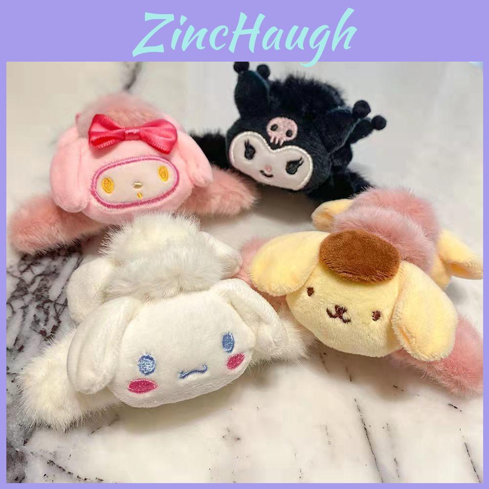 Sanrio Cinnamoroll Hair Claw Clips Women Girls Faux Fur Hair Accessories