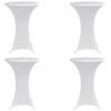 VidaXL Elastic Table Covers Ø 70 Cm White 4 Pcs