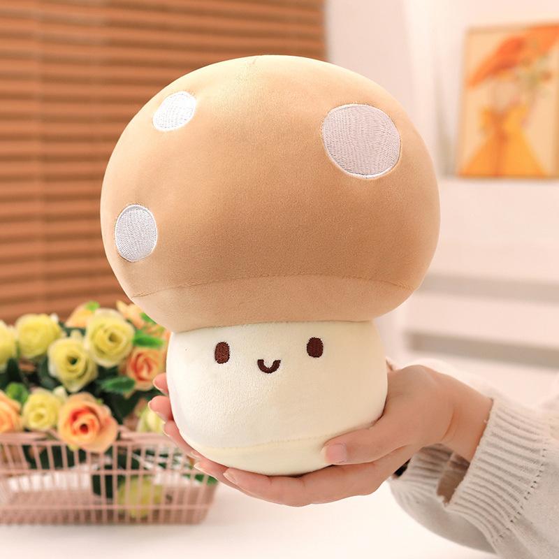 Cartoon Cute Expression Little Mushroom Doll Plush Toy Red Mushroom Doll Girl Bag Keychain Pendant