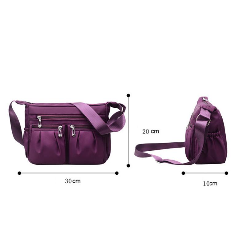 Nylon Crossbody Bag For Women Large Capacity Shoulder Bag Multi-pocket Female Bag Shopping Travel Lady Handbag Leisure Purse