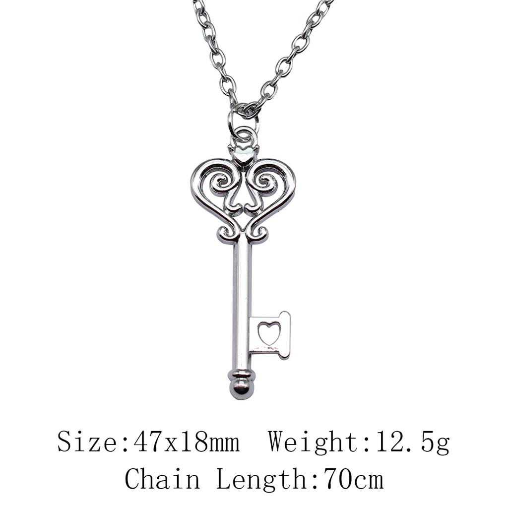 Ожерелья на годовщину свадьбы, женские полые смоляные фоторамки, ключи, длинная цепочка, ожерелье для рюкзака, цепочка, ожерелье