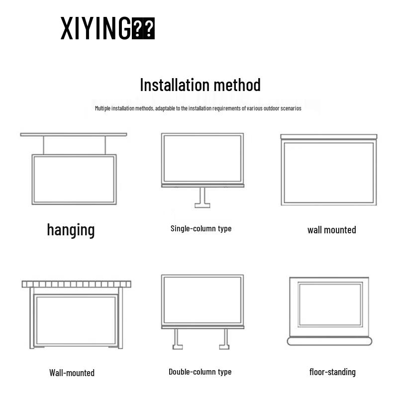 Xiying Outdoor P3 Full-Color Small-Pitch LED Display CN plug (adapter included)