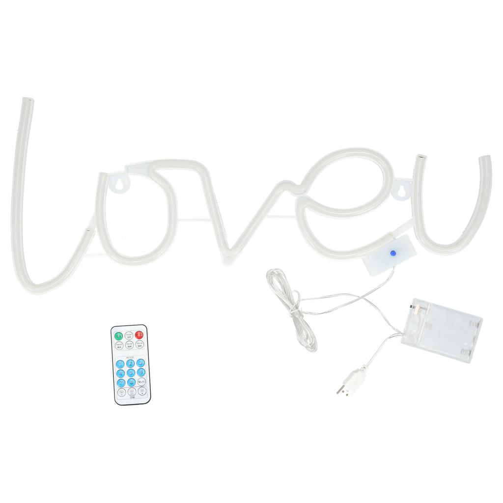 LOVEU Neon Light LED Красочные неоновые вывески для украшения дома, предлагающие праздничное украшение