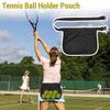 High Elasticity Tennis Ball Holder Bag Mesh Material Adjustable Band Ball Waist Pouch Elastic Fabric Breathable
