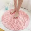 WTEMPO Круглый нескользящий коврик для душевой, коврик для ванной, коврик для ванной, домашний туалетный коврик с присоской, массажная подушечка для ног, предотвращающая падение