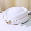 Vintage Beret Stewardess Hat Imitation Wool Versatile Painter Hat Female British Celebrity