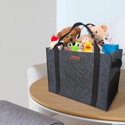 Большие многоразовые войлочные сумки для хранения продуктов - Складная хозяйственная сумка-тоут, идеально подходящая для пикника, пляжа, бассейна, путешествий, повседневного использования