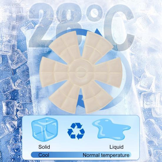 Охлаждающий гель для шапки, пакет со льдом, летний велошлем для езды на велосипеде, вставка для шапки, многоразовая подкладка для снятия жара, мигрени, снятия стресса, охлаждающая подкладка для головы, подкладка для шапки