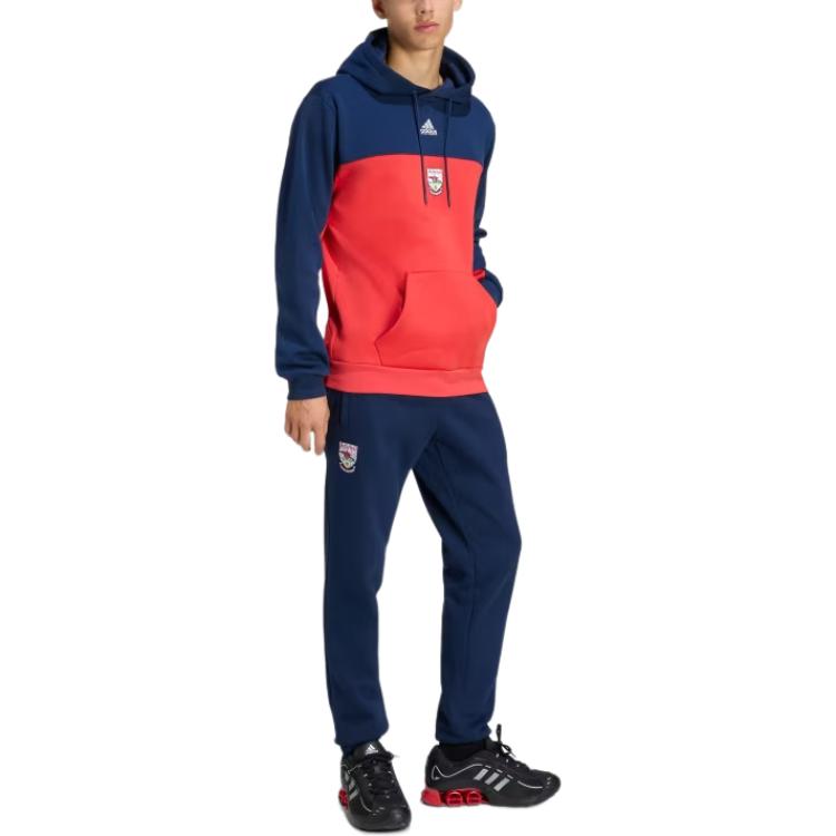 Adidas Arsenal FW25 Удобный Повседневный Мягкий Пуловер с Капюшоном Мужская толстовка KE3910