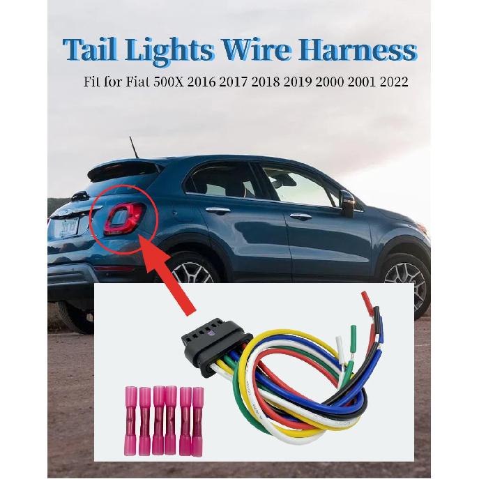 68285080AA Tail Lights Connector Pigtail Plug | Fit for Fiat 500X, 2016-2022, Tail Lights Wire Harness