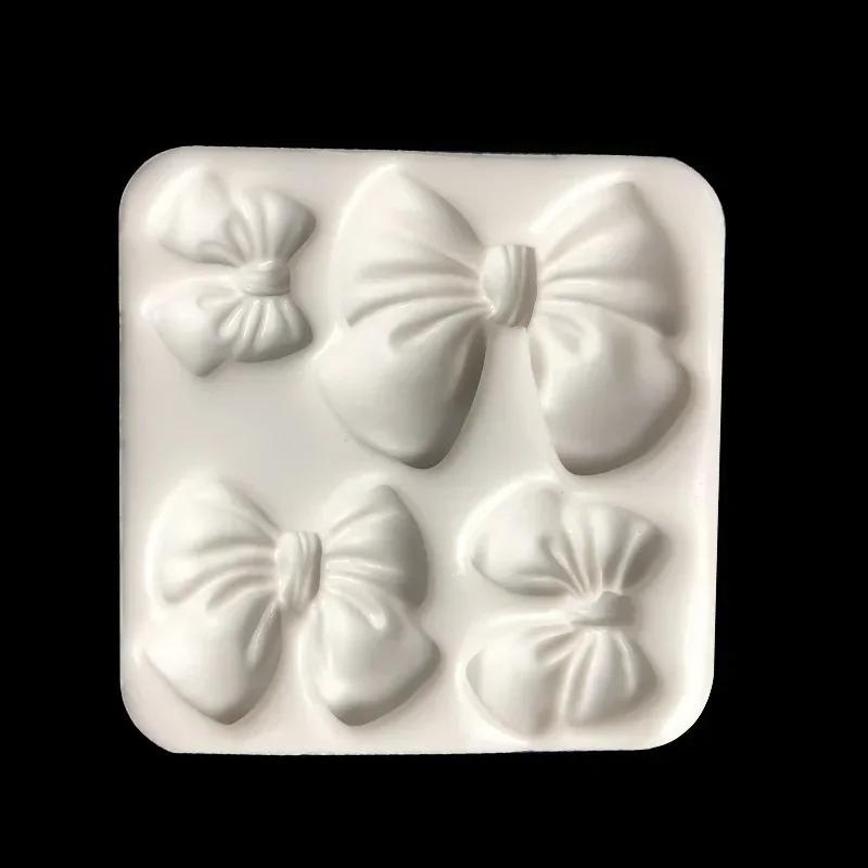 Creative Design Bow-kont Silicone Decorate Molds Lovely Bakery Utensils Suitable Home Kitchen Chocolate Baking Mold Accessories
