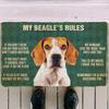 40*60CM Vintage Pet Dog Dog Decorative Floor Mats Home Doorway Entry Floor Mats Dirt-resistant Wear-resistant