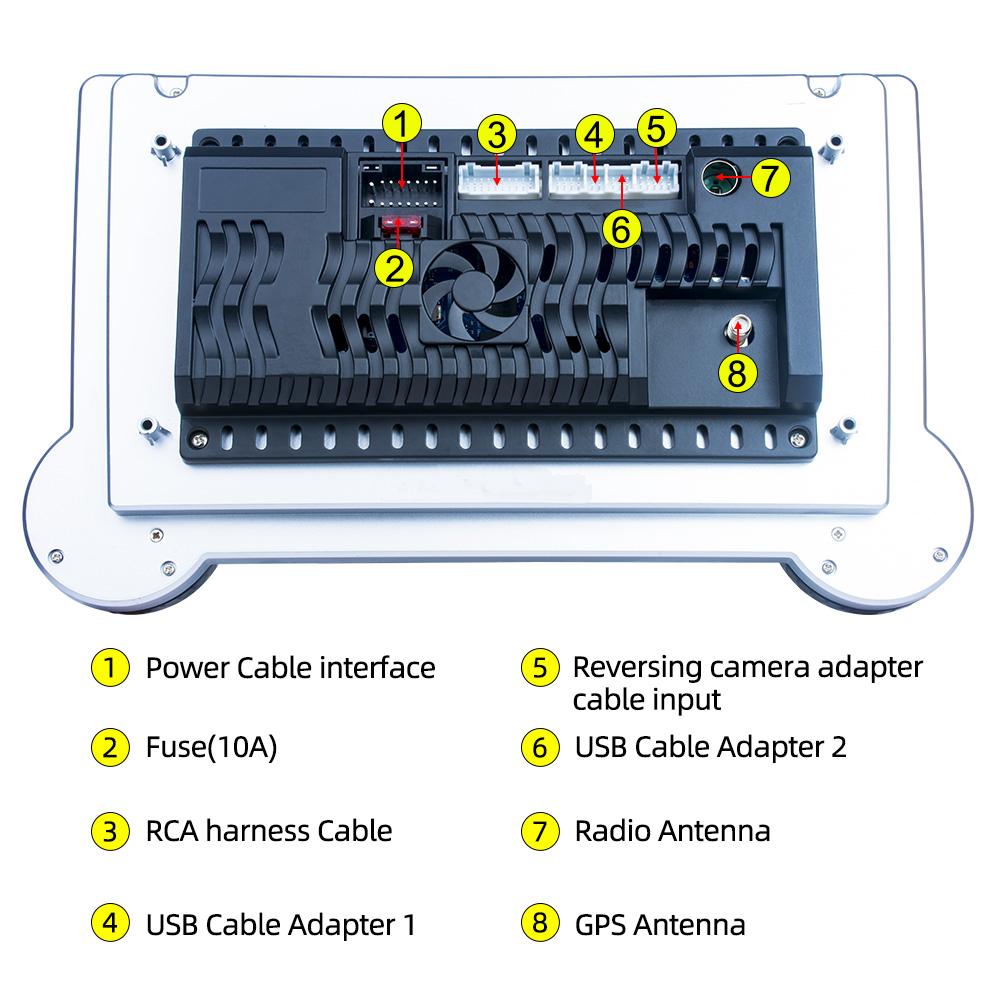 Reakosound Android 4 Core Car Radio 10.1" High Definition GPS Navigation Bluetooth Universal Car Multimedia Player Carplay Stereo