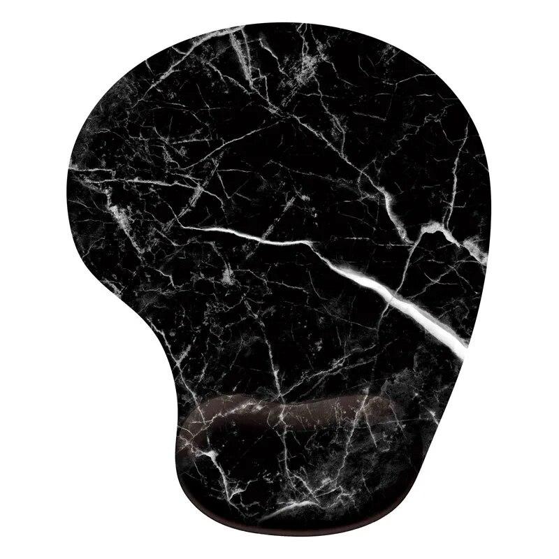 Wrist Mouse Pad Marble Pattern Hand Bowl Tray Mouse Pad Office Wrist Protection Anti-Skid Mouse Pads