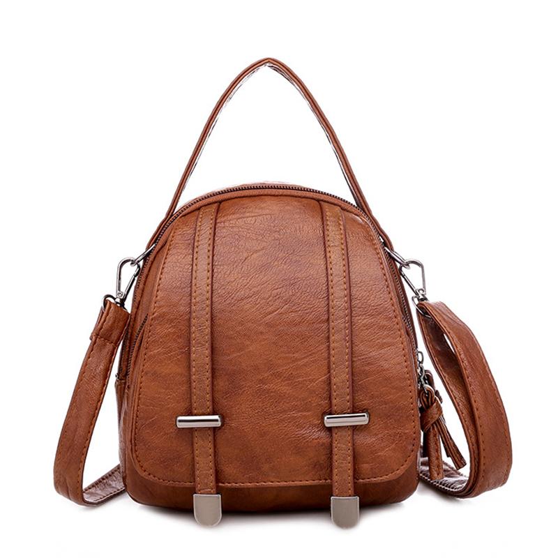 Multi-Functional Soft PU Leather Small Shoulder Bag For Women Vintage Fashion Crossbody Bag Female Purse Cell phone Handbag