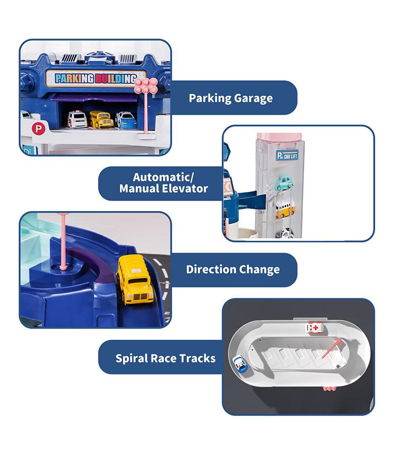 Электрический трек, парковочный автомобиль, игрушечный гоночный железнодорожный автомобиль, поезд, трек, игрушка для детей, подарки, механические приключенческие мозговые настольные игры