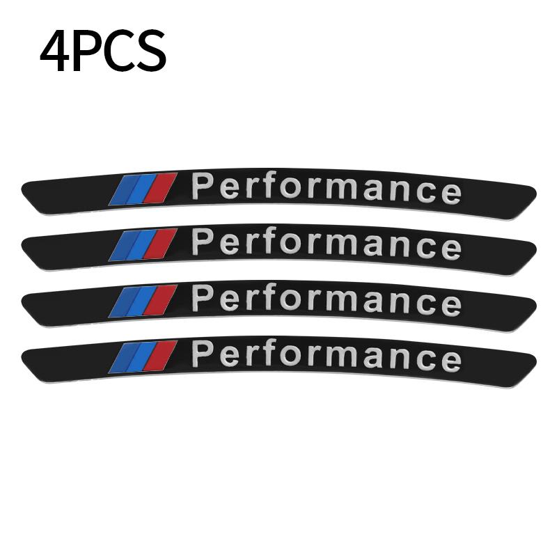 FA64Pcs Aluminum Car Styling Wheel Hub Badge Tire Rim Stickers For BMW M Emblem E46 E36 E34 F10 E90 F30 E60 F30 E53 E30 E92 E87