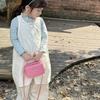 Kids Girls Cute Chain Shoulder Bag With Breathable Material For School And Outings