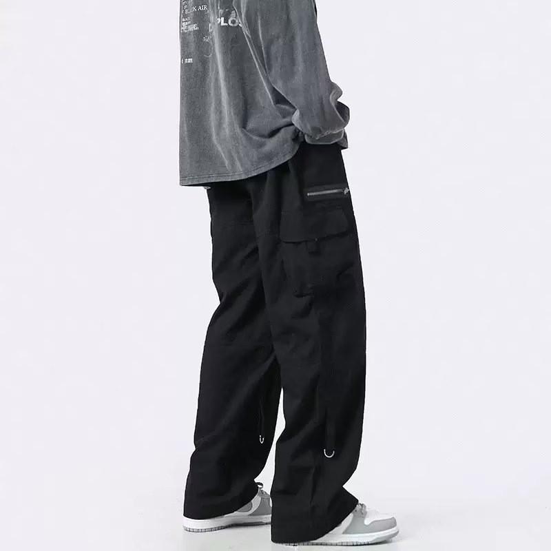 Port Authority Cargo Pants With Multiple Pockets For Casual Wear Men Spring Autumn