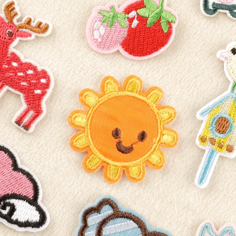 Нашивки с изображением мультяшных животных и фруктов для аксессуаров для одежды своими руками