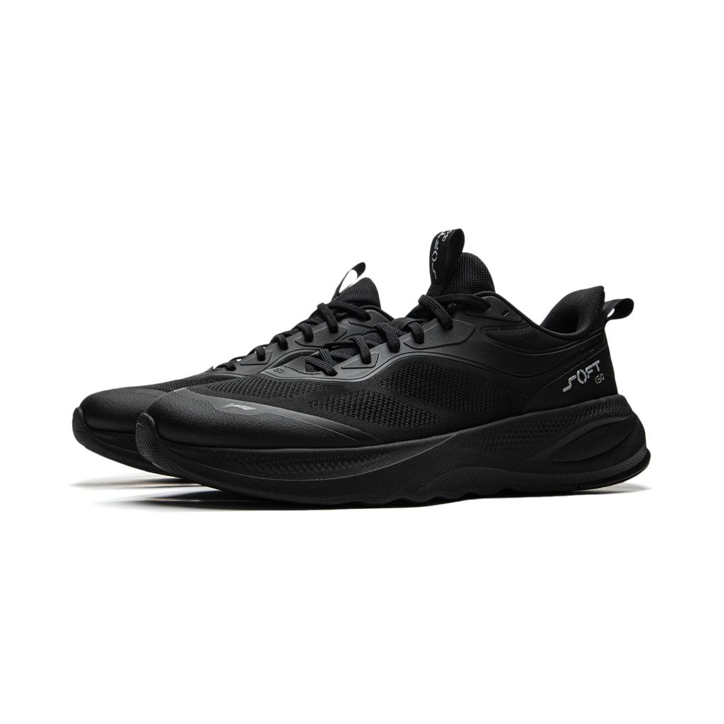 Li Ning Soft Go 2 V4 Comfortable Fashion Classic Slip Resistant Durable Lightweight Low Top Casual Shoes Men Sneaker Black AGLV091-2