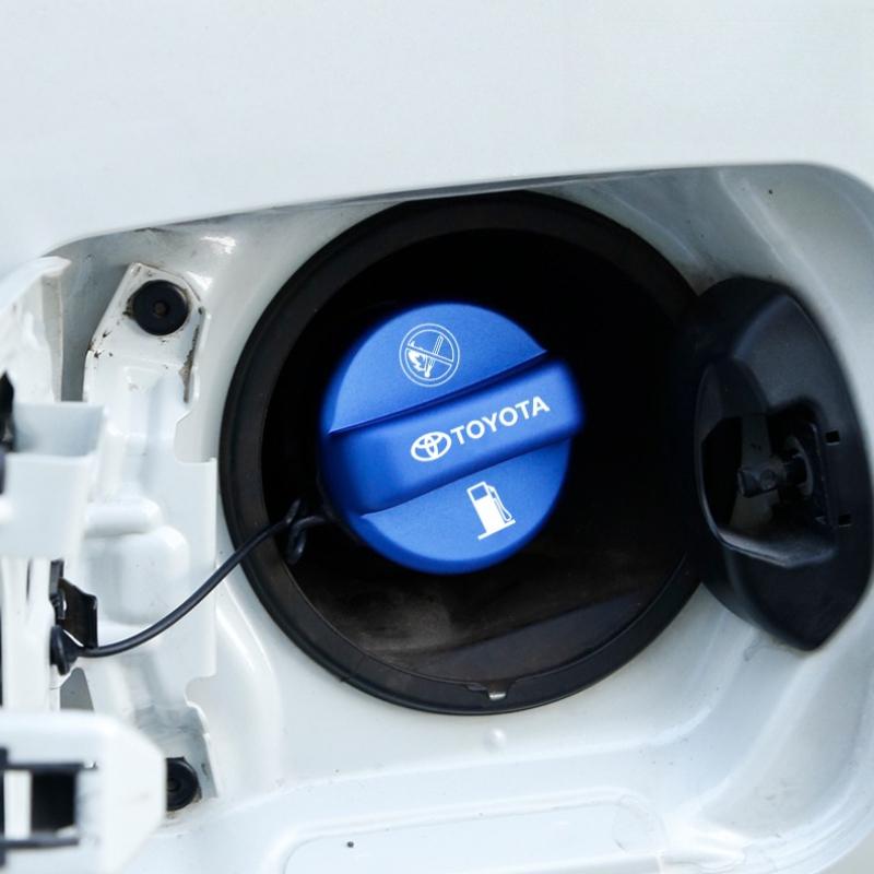 AOU1 Metal Car Fuel Tank Cap Cover Dirt and Scratch Resistant for Toyota RAV4 Highlander Prado Crown Exterior Styling Accessories