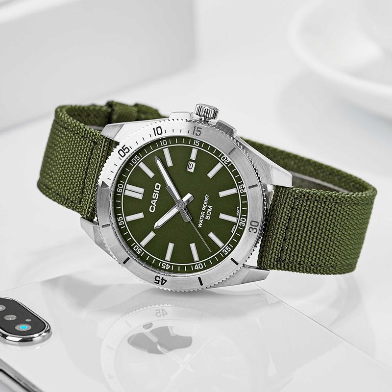 CASIO Men Standard Series Green Watch MTP-B155C-3E MTP-B155C-3E