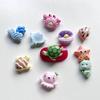10 штук смешанных мини-черепаха, морская звезда, морской конек, ракушка, пример морской системы, декоративная смола с плоской задней частью, украшения «сделай сам», дизайн ногтей в стиле деко
