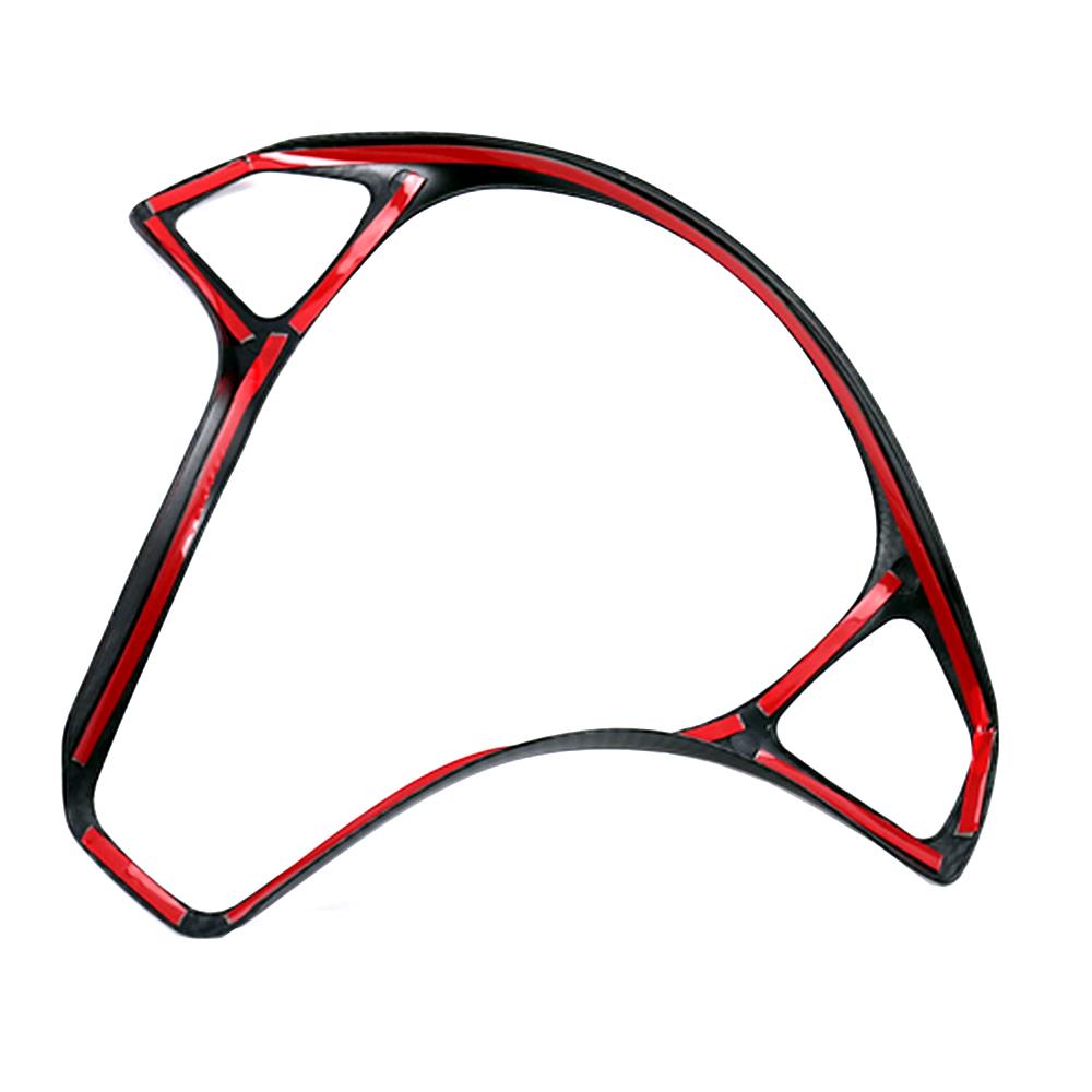 Цвет углеродного волокна для Mercedes Benz ABCE CLA CLS GLA GLC GLE GLS Class 2016 2017 2018 Автомобильный руль, декоративная рамка