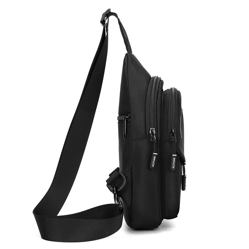 Men's Crossbody Bag Outdoor Riding Chest Bag Oxford Shoulder Bag