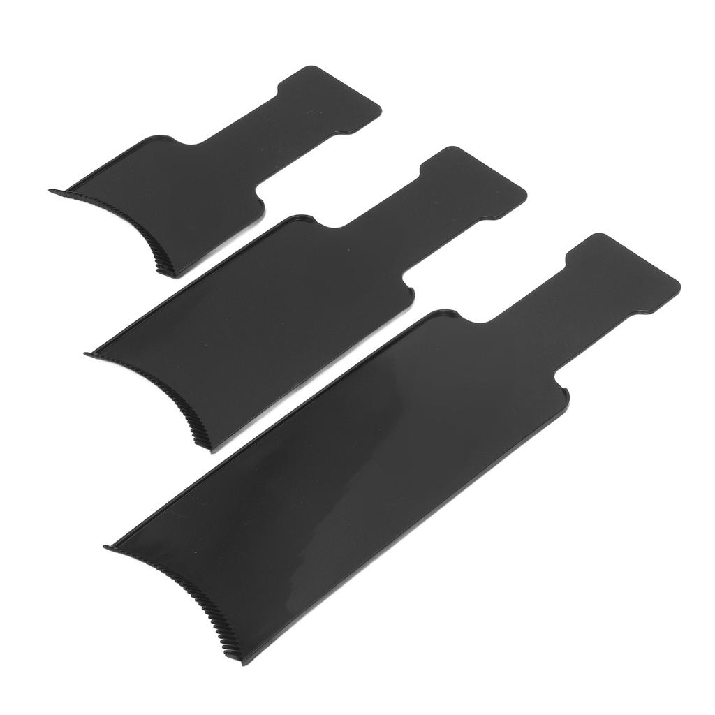 3PCS Hair Dyeing Board Highlighting Board with Teeth Hair Dyeing Brush Hairdressing Styling Tool
