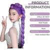 Demon Hunters Costume Wigs Cosplay for Kids, Rumi Costume Wigs Purple Braids Wig Halloween Cosplay Props, Anime Cosplay Wig