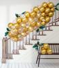 EXGOX 90 Pieces Balloon Set Gold Balloons for Birthday Celebration Party Decorations Wedding Graduation Opening Anniversary Coming of Age 10-inch