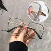 Luxury Anti Blue Light Glasses Men Women Diamond Studded Oversized Square Eyeglasses Computer Goggles Eyewear Glitter Frame
