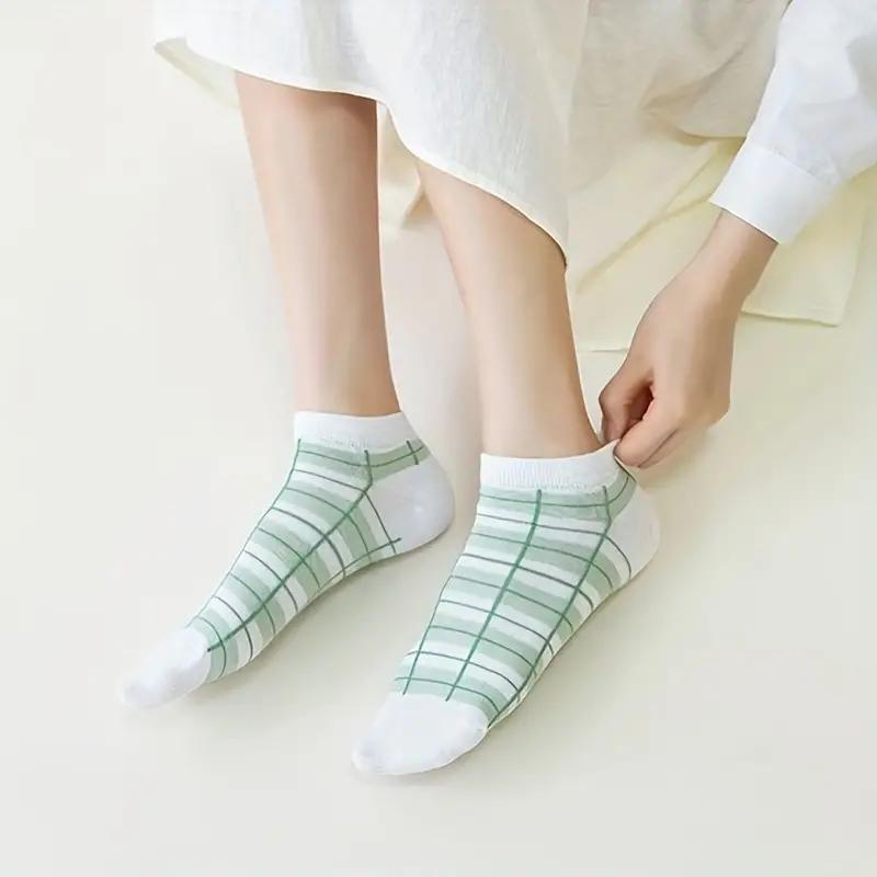 5 пар носков с мультяшным принтом, милые универсальные низкие носки до щиколотки, женские чулки и чулочно-носочные изделия