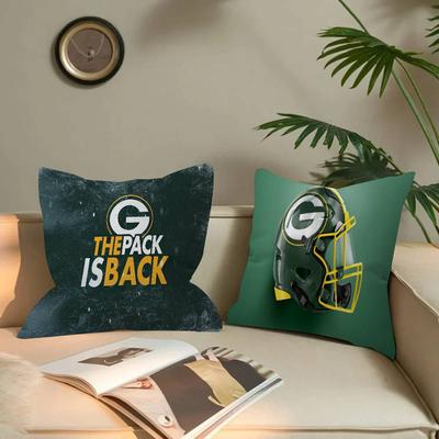 Подушка Green BayS PackerS Подарок Домашний Офис Декоративная Подушка Спальня Диван Автомобильная Наволочка