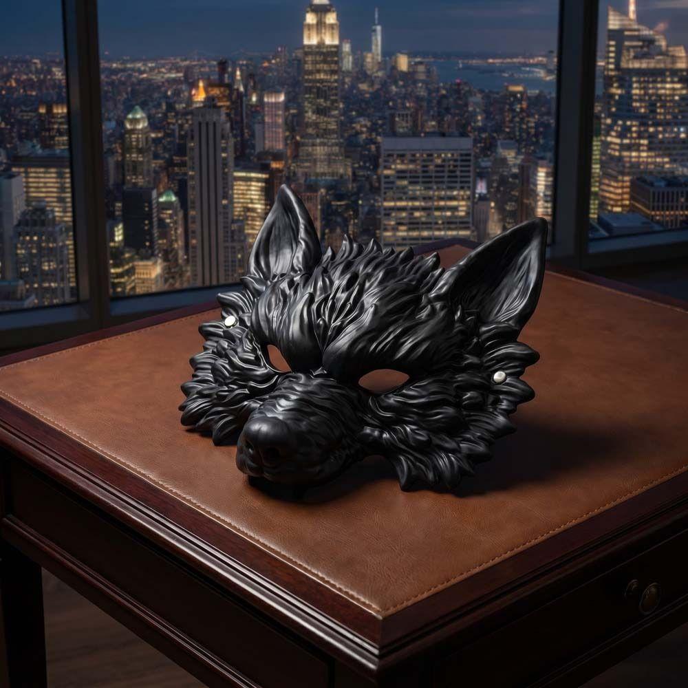 Funny Cosplay Halloween Wolf Mask 3D Fur Texture Werewolf Mask Party Costume Mask  Dress Up Prop