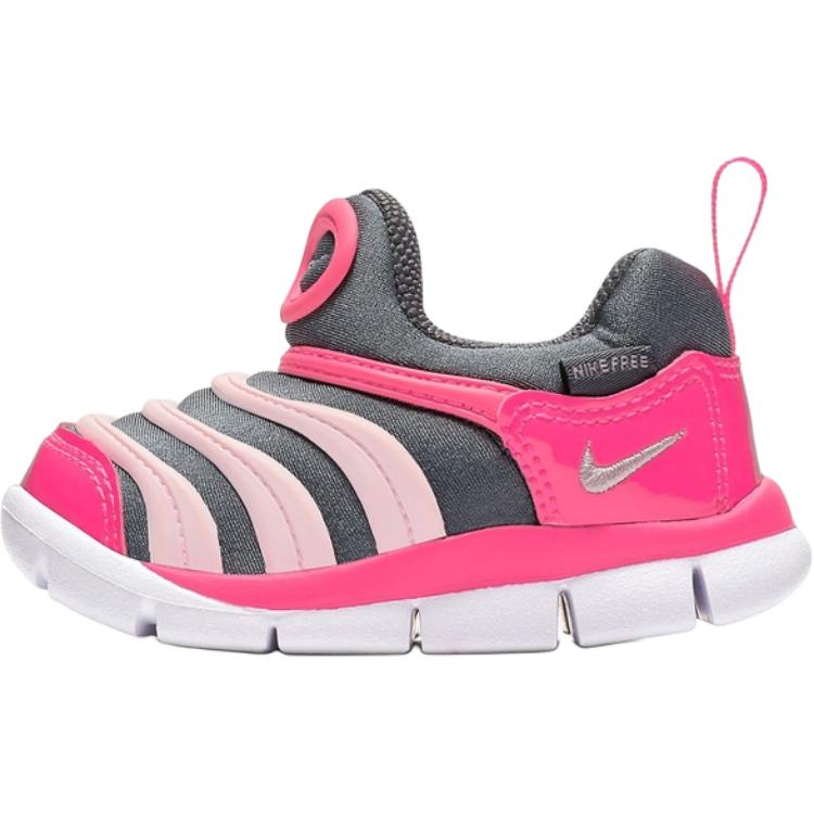 Nike Dynamo Free TD Pink Foam Baby Sneakers Cool-Grey 343938-019